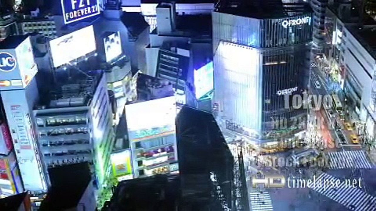 Tokyo, Japan UHD Ultra HD 2K 4K 8K Video Time Lapse Stock Footage Royalty Free