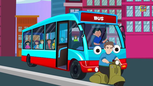 Ruedas en el autobús | Cartoon para los niños | canción infantil popular | autobús Amarillo