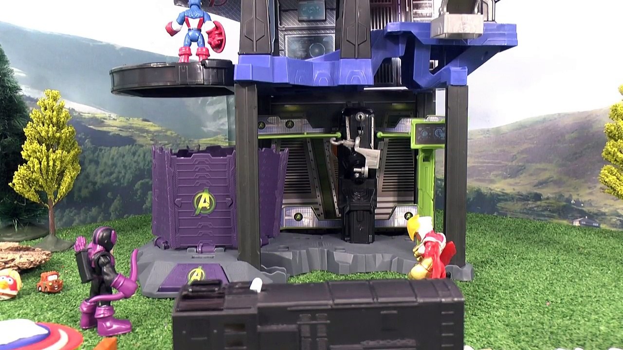 Avengers Stolen Logo Play Doh Thomas and Friends Story | Star Wars Falcon Thor & Hawkeye