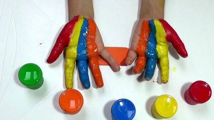 Body Painting Learning Colors Video for Kids Finger Family Nursery Rhymes Ema&Eric Surpris
