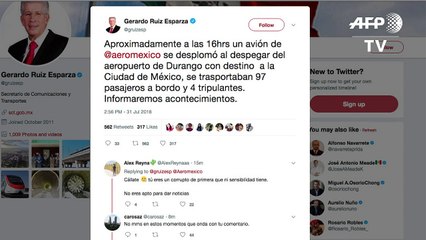 Un avión de pasajeros se accidenta en el norte de México