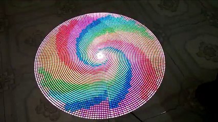 (POV) Persistence Of Vision  LED FAN