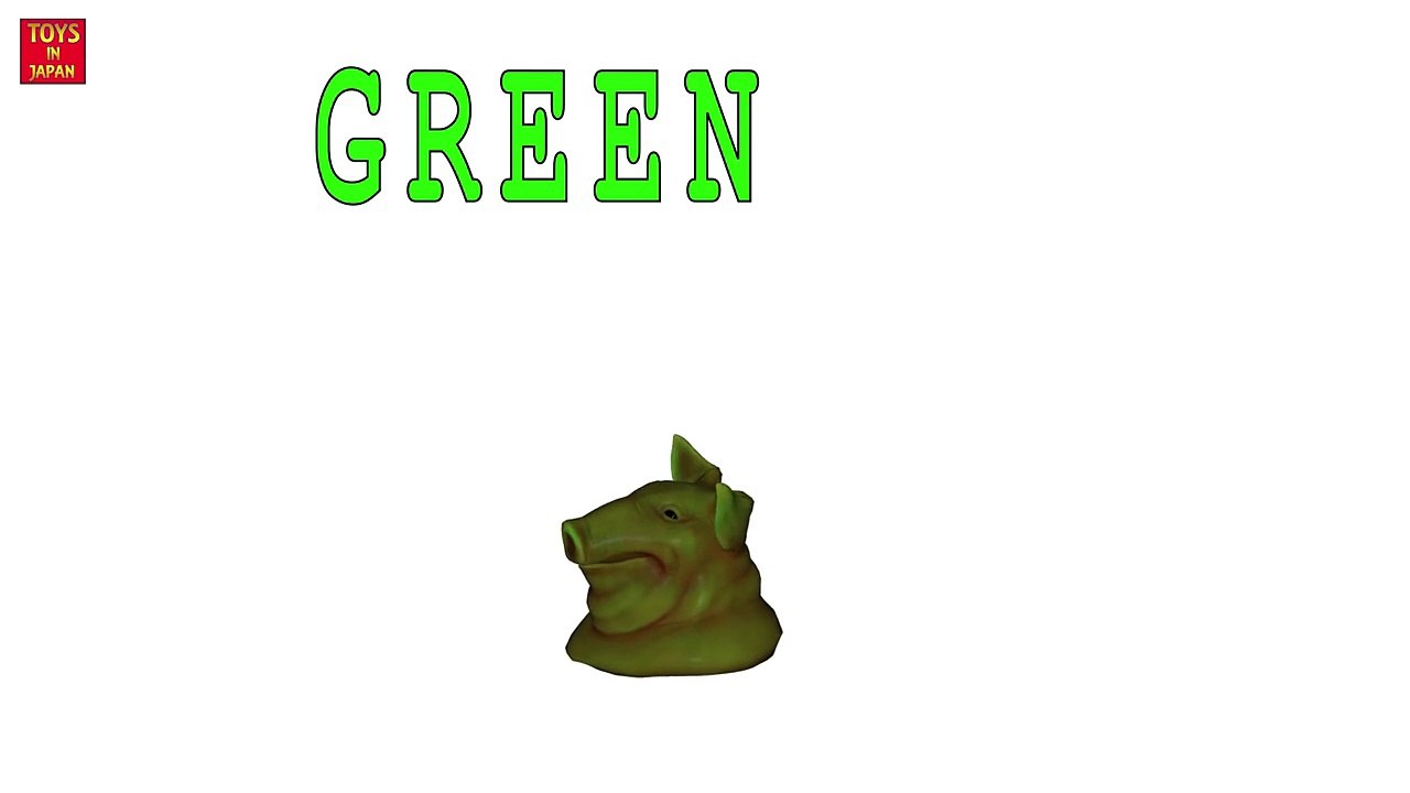 Learning Colors With Pigs Head, Teach Colors, Baby Toddler Preschool Nursery Rhymes