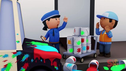 Police Officer Oona chases a paint thief and gets a BIG SURPRISE! | Police Car Wash