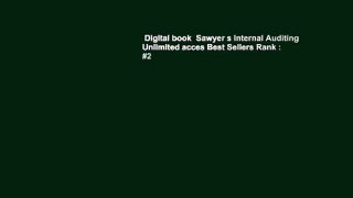 Digital book  Sawyer s Internal Auditing Unlimited acces Best Sellers Rank : #2
