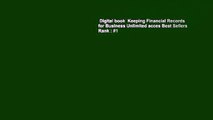 Digital book  Keeping Financial Records for Business Unlimited acces Best Sellers Rank : #1