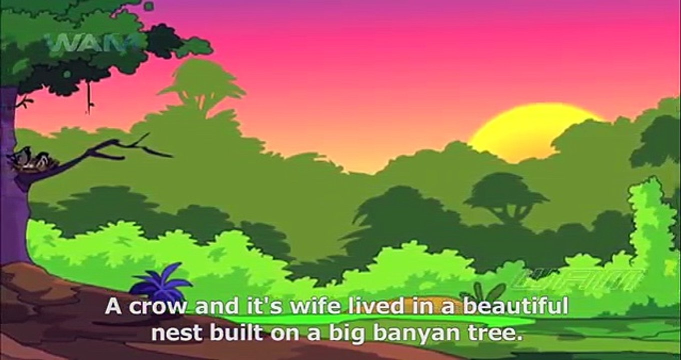 The Snake & The Crows | साँप और कौवे | Panchatantra stories HD in Hindi for Kids | by wamindiakids