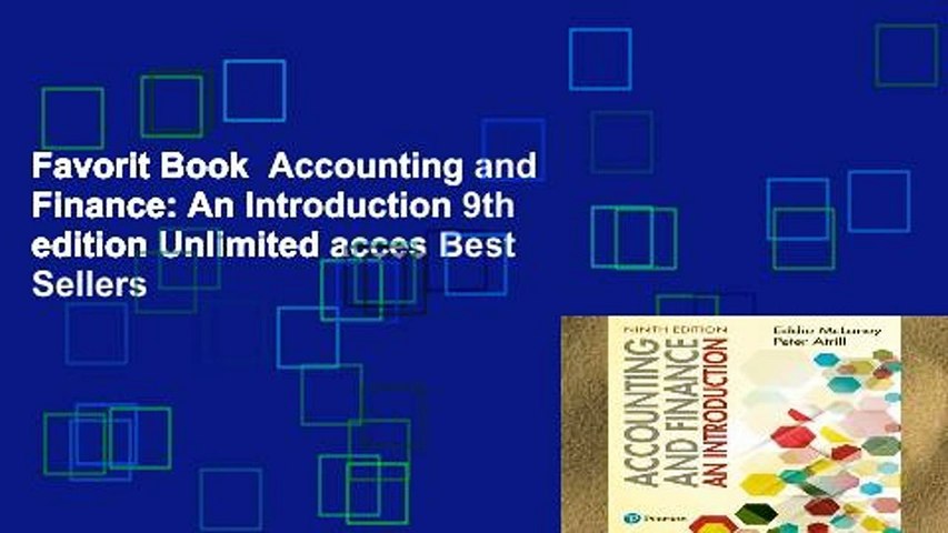 Favorit Book  Accounting and Finance: An Introduction 9th edition Unlimited acces Best Sellers