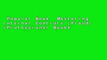 Popular Book  Mastering Internal Controls (Fraud) (Professional Bookkeeping Certification)