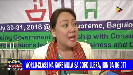 World-class na kape mula sa Cordillera, ibinida ng DTI