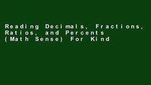 Reading Decimals, Fractions, Ratios, and Percents (Math Sense) For Kindle