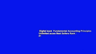 Digital book  Fundamental Accounting Principles Unlimited acces Best Sellers Rank : #1