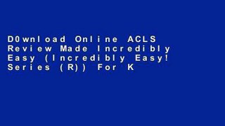 D0wnload Online ACLS Review Made Incredibly Easy (Incredibly Easy! Series (R)) For Kindle