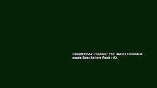 Favorit Book  Finance: The Basics Unlimited acces Best Sellers Rank : #2