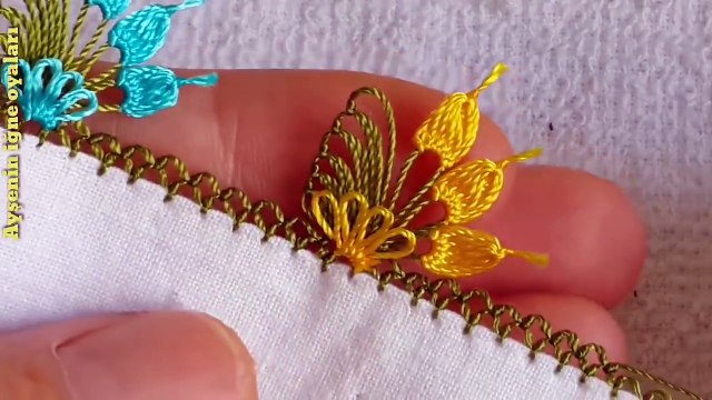 Kolay ve gösterişli çok güzel iğne oyası modeli flower video do not forget to like