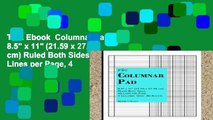 Trial Ebook  Columnar Pad: 8.5