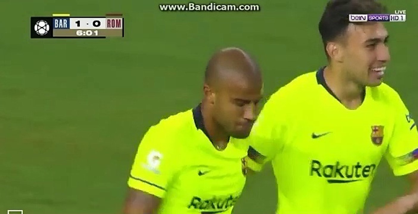 Rafinha Goal HD - Barcelona 1-0 AS Roma 01.08.2018