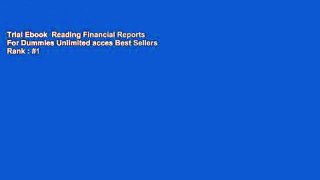 Trial Ebook  Reading Financial Reports For Dummies Unlimited acces Best Sellers Rank : #1
