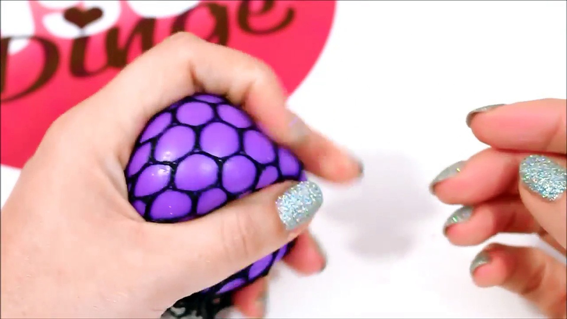 Xxl Schleim Blasen Machen Squishy Mesh Ball Deutsch Klitschiger Antistressball Im Netz