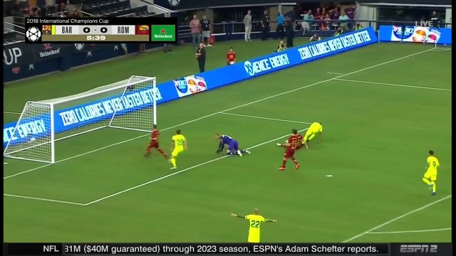 Rafinha Goal HD - Barcelona 1 - 0 AS Roma - 01.08.2018 (Full Replay)