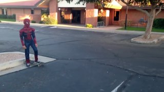 Spiderman Backflip On Skateboard