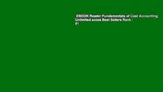 EBOOK Reader Fundamentals of Cost Accounting Unlimited acces Best Sellers Rank : #1