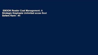 EBOOK Reader Cost Management: A Strategic Emphasis Unlimited acces Best Sellers Rank : #5