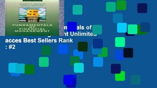 Favorit Book  Fundamentals of Financial Management Unlimited acces Best Sellers Rank : #2