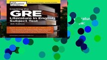 About For Books  Cracking the GRE Literature in English Subject Test (Princeton Review: Cracking