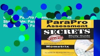 Get Trial ParaPro Assessment Secrets Study Guide: ParaProfessional Test Review for the ParaPro