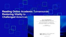 Reading Online Academic Turnarounds: Restoring Vitality to Challenged American