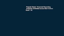 Popular Book  Financial Reporting   Analysis Unlimited acces Best Sellers Rank : #2