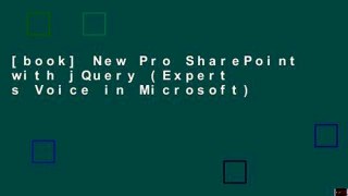 [book] New Pro SharePoint with jQuery (Expert s Voice in Microsoft)