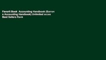 Favorit Book  Accounting Handbook (Barron s Accounting Handbook) Unlimited acces Best Sellers Rank