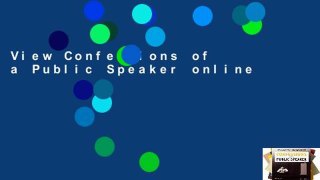 View Confessions of a Public Speaker online