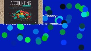 Digital book  Accounting Theory: Conceptual Issues in a Political and Economic Environment