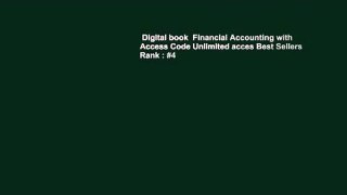 Digital book  Financial Accounting with Access Code Unlimited acces Best Sellers Rank : #4