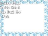 Sweet Jojo Designs 9Piece Turquoise Blue Gray and White Mod Elephant Crib Bed Bedding Set