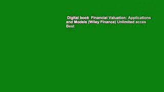 Digital book  Financial Valuation: Applications and Models (Wiley Finance) Unlimited acces Best