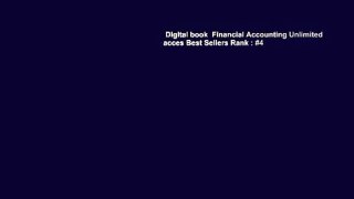 Digital book  Financial Accounting Unlimited acces Best Sellers Rank : #4