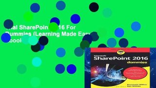 Trial SharePoint 2016 For Dummies (Learning Made Easy) Ebook