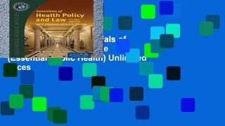 EBOOK Reader Essentials of Health Policy and Law 2e (Essential Public Health) Unlimited acces