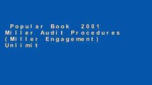 Popular Book  2001 Miller Audit Procedures (Miller Engagement) Unlimited acces Best Sellers Rank
