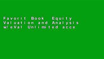 Favorit Book  Equity Valuation and Analysis w/eVal Unlimited acces Best Sellers Rank : #1