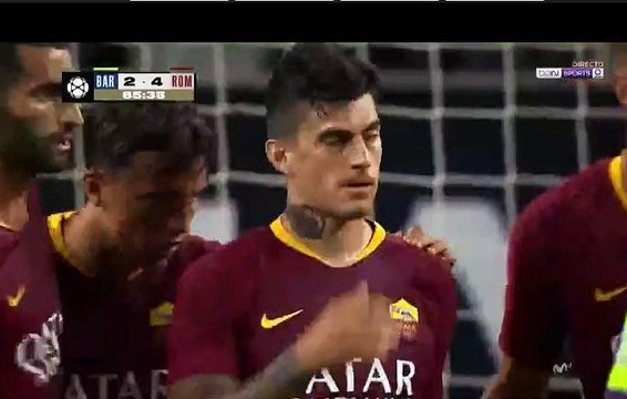 Diego Perotti Penalty Goal HD - Barcelona 2-3 AS Roma 01.08.2018