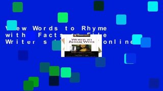 View Words to Rhyme with (Facts on File Writer s Library) online