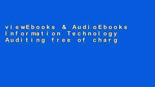 viewEbooks & AudioEbooks Information Technology Auditing free of charge