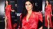 Katrina Kaif LOOKS super hot in Red High Thigh Slit Gown at Vogue Beauty Awards;Watch Video।Boldsky