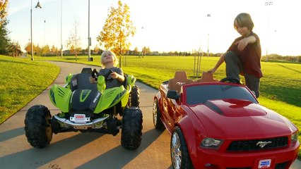 Power Wheels Race Dune Racer vs Mustang