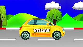 Learn Colors with Cars and Trucks for Kids | Teach Colours Street Vehicles | Animated Surp
